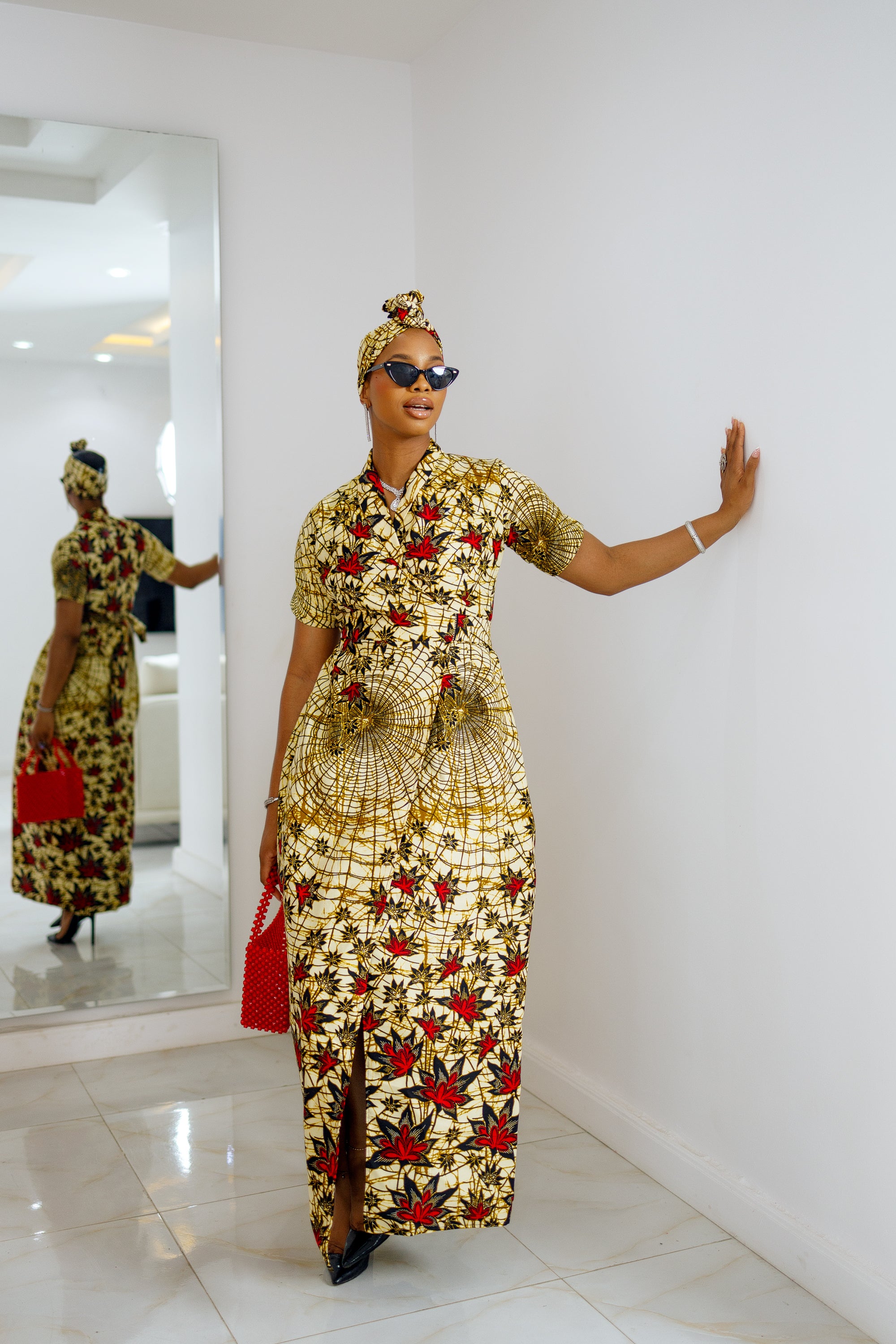Nnedi Wrap dress & Head wrap (Final Sale)