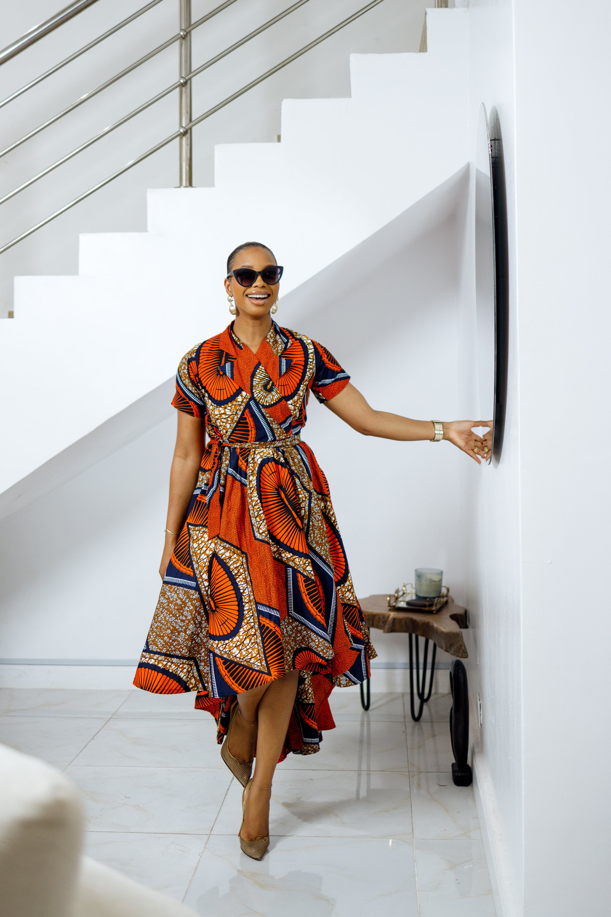 african wrap dress EBY Wrap Dress