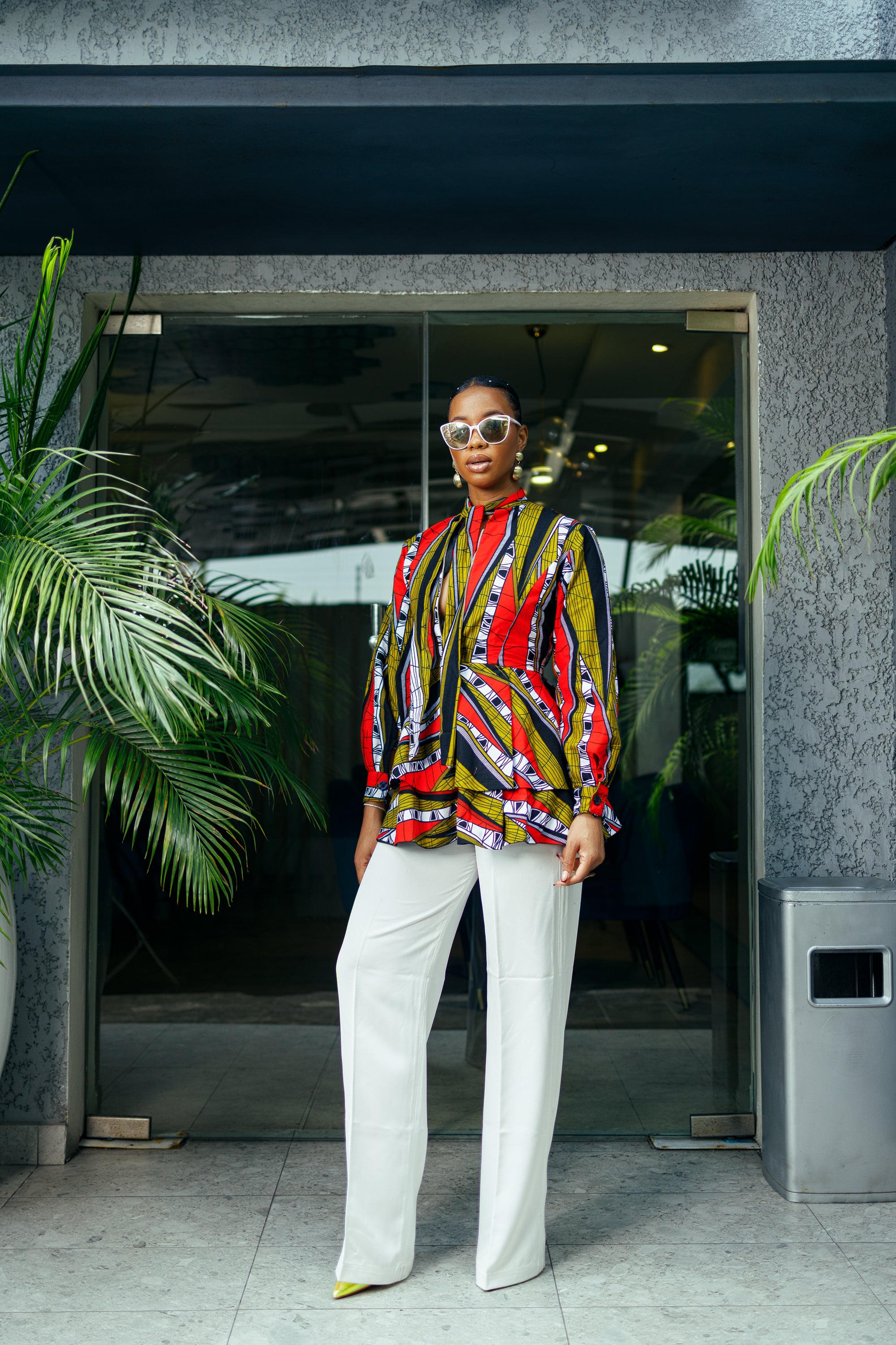 Serwa African print top