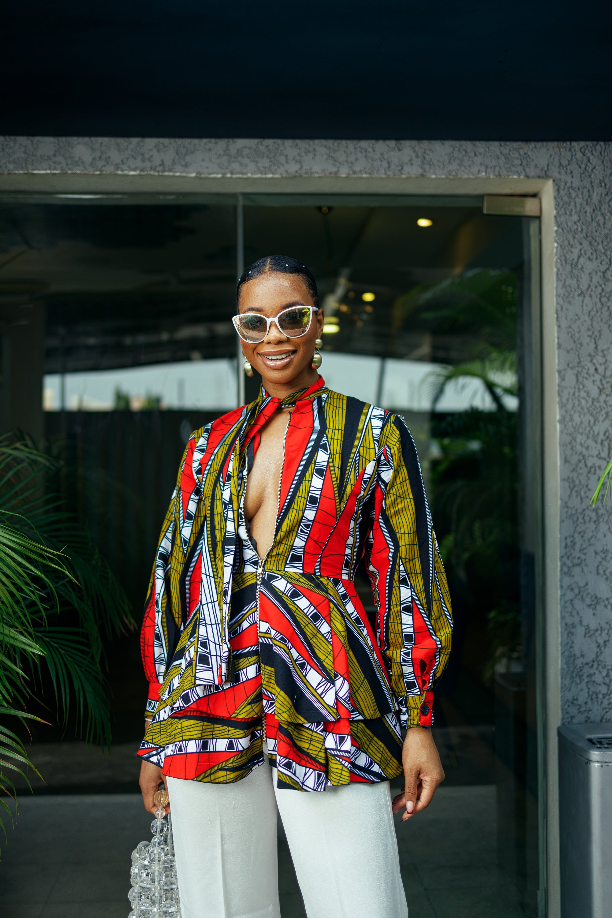 Serwa African print top