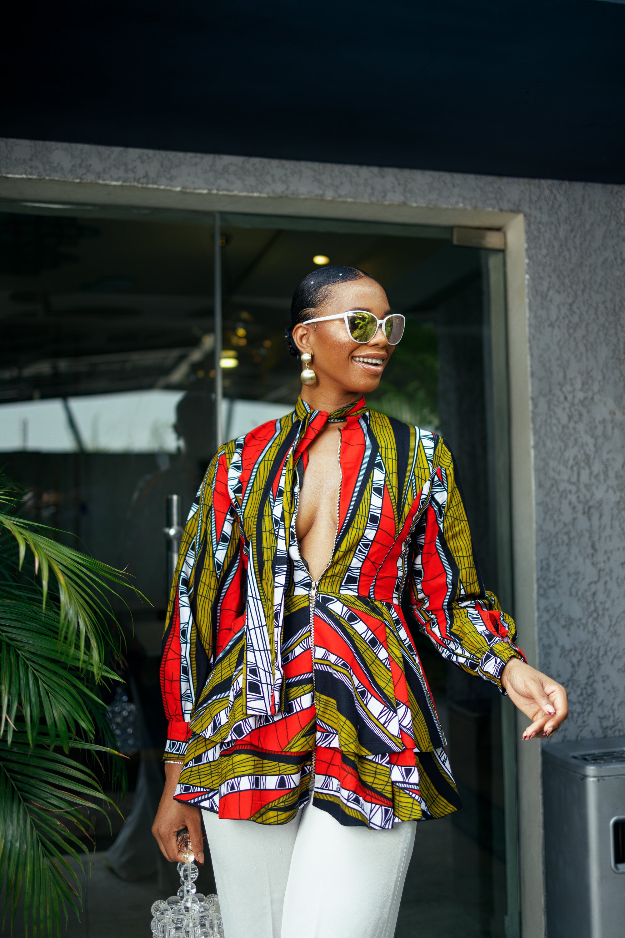 Serwa African print top