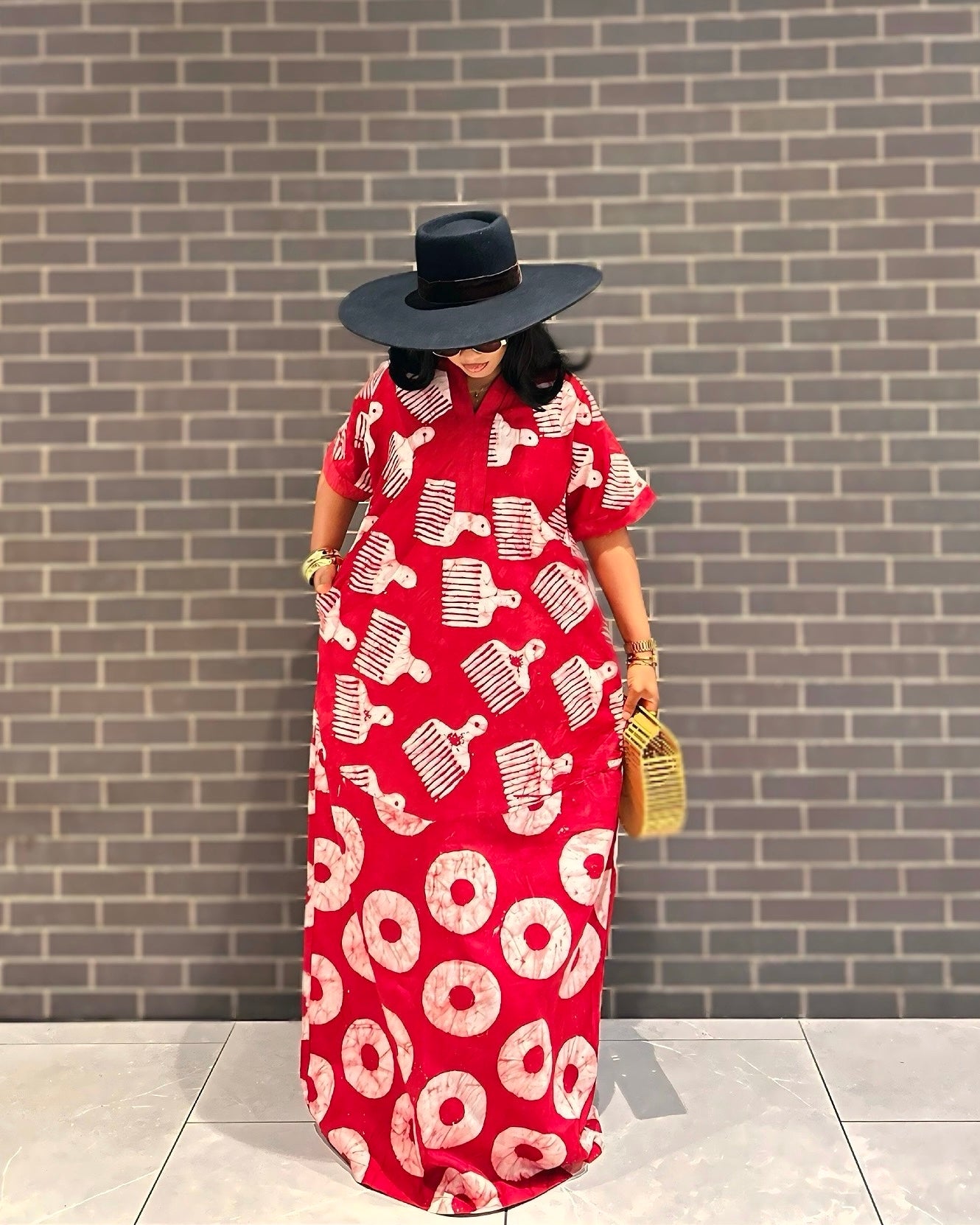 Buky Bubu dress(Burgundy Red)