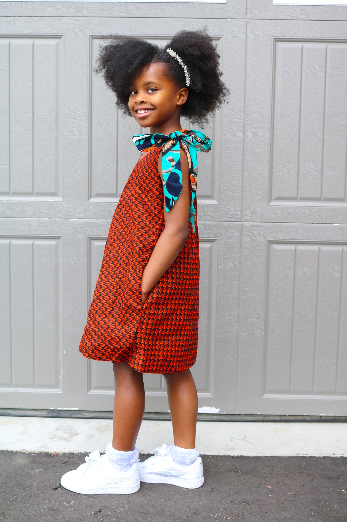 open lace back dress Elota Little Girls Dress (Look 1) M(4yrs-6yrs)