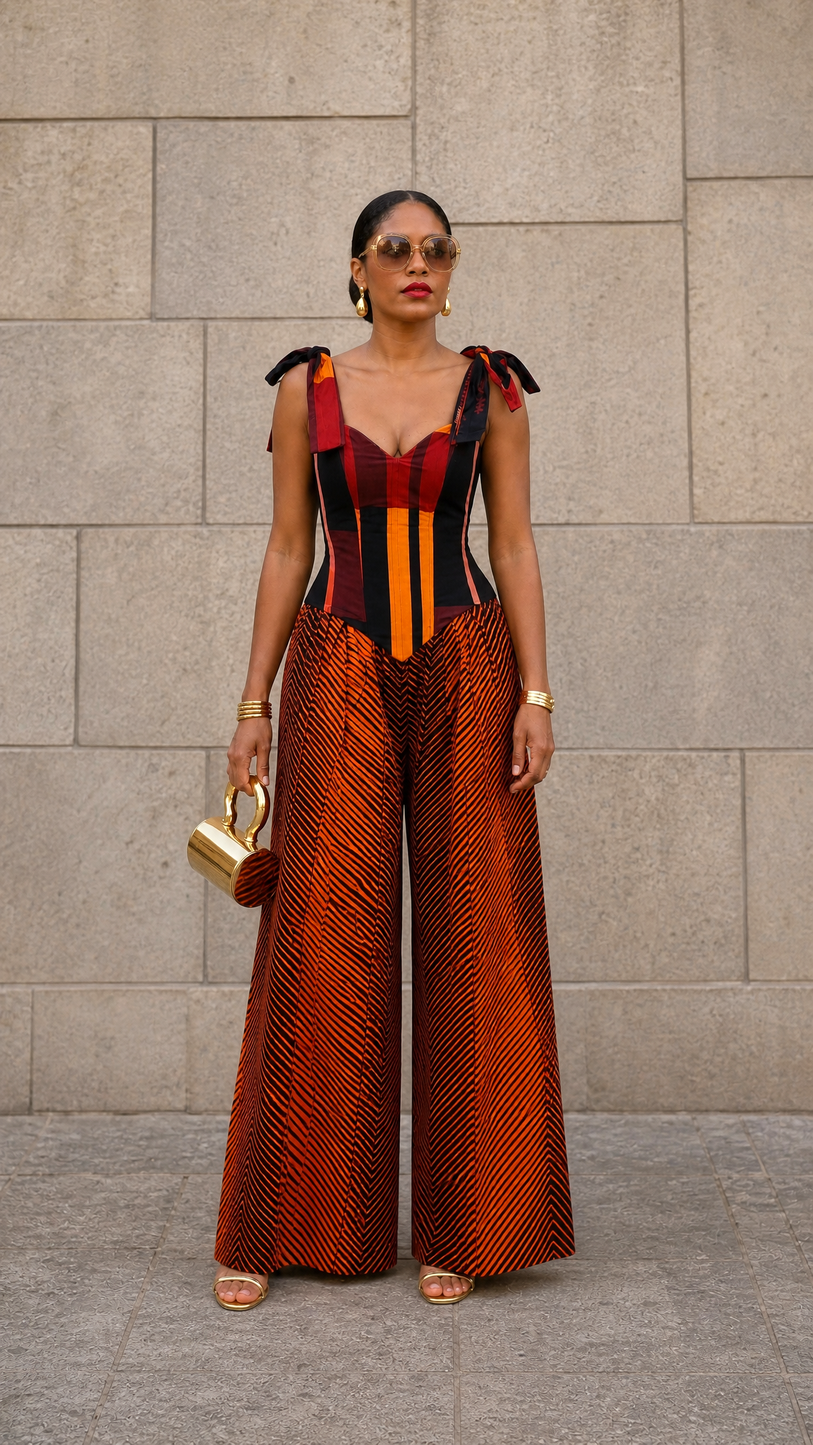 ARI corset top and Pants Set
