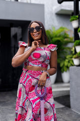 Shani maxi skirt and  top set