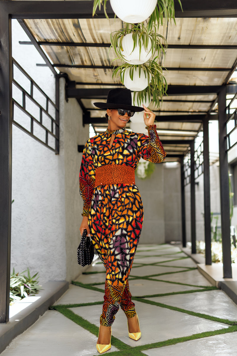 RUNO Jumpsuit & corset set