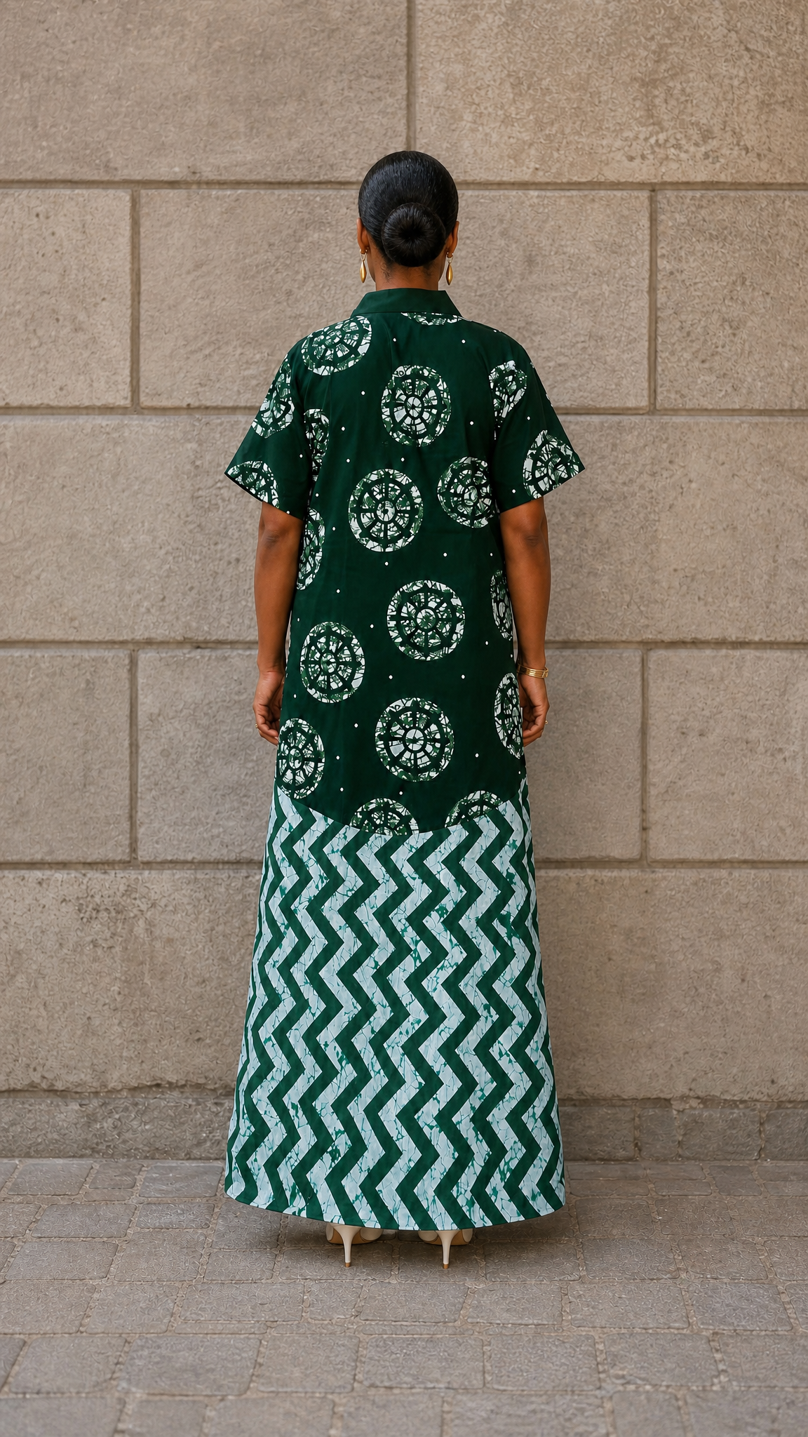 Buky Bubu dress (Green tone) (Pre-Order Ships From July 3)