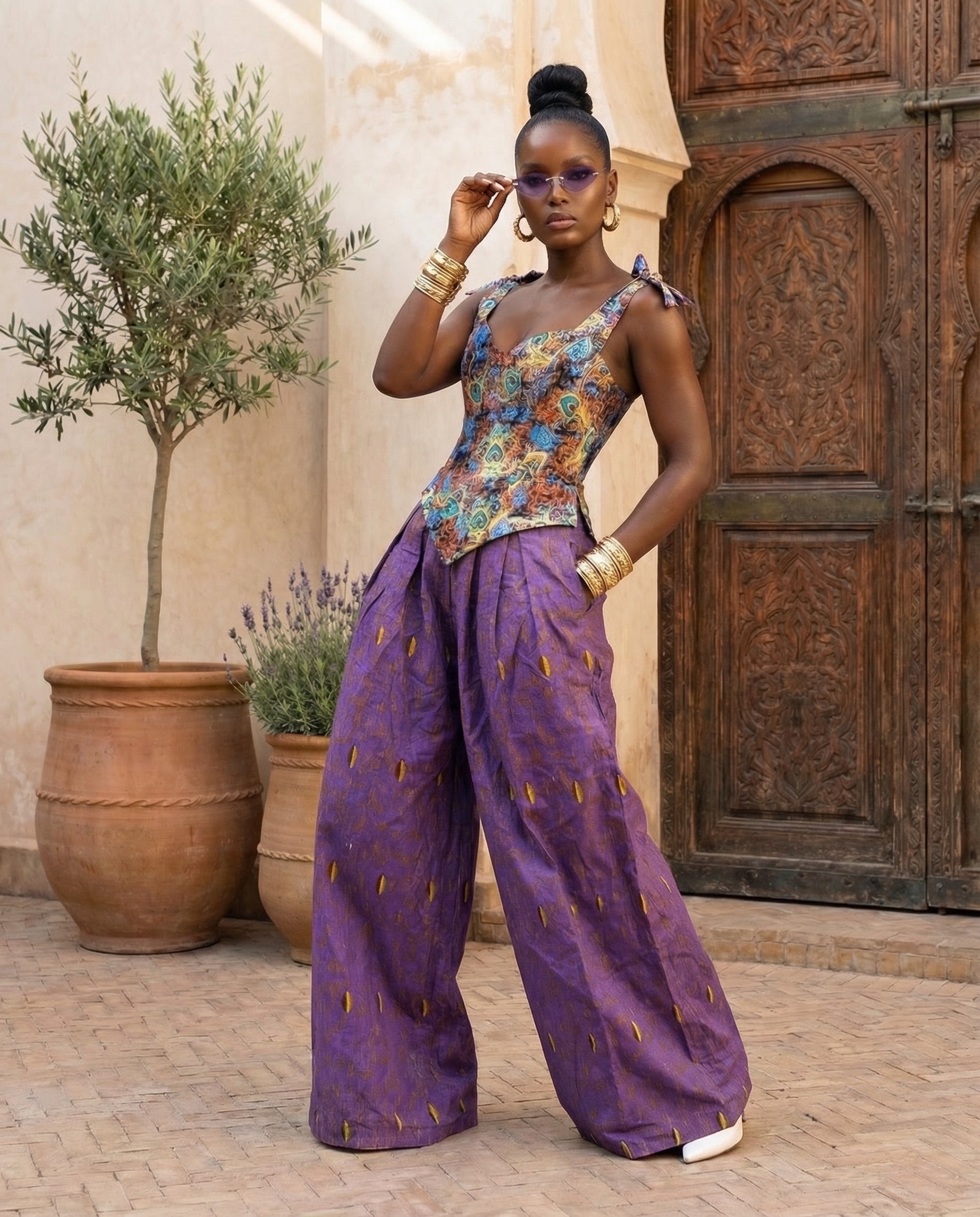 AYO corset top and Pants Set