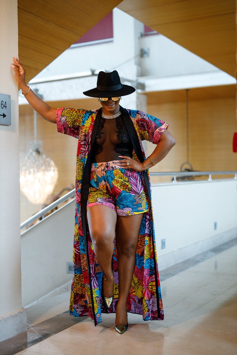 Akomah Kimono & Shorts set