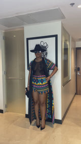 Adiah Kimono & Shorts set