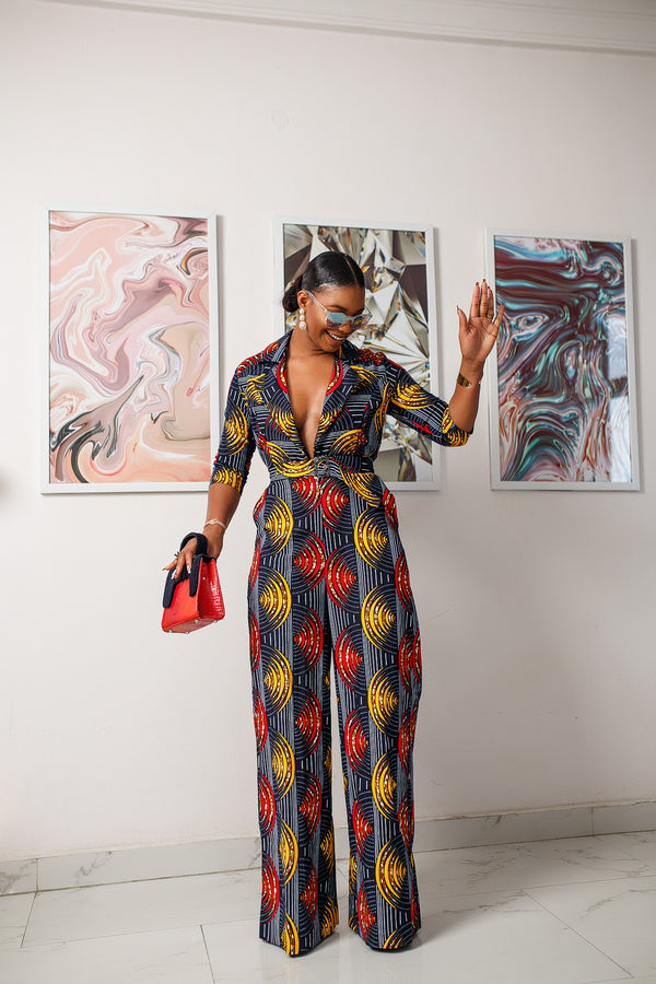 African Print Nikita Jumpsuit – Kadjoe Design