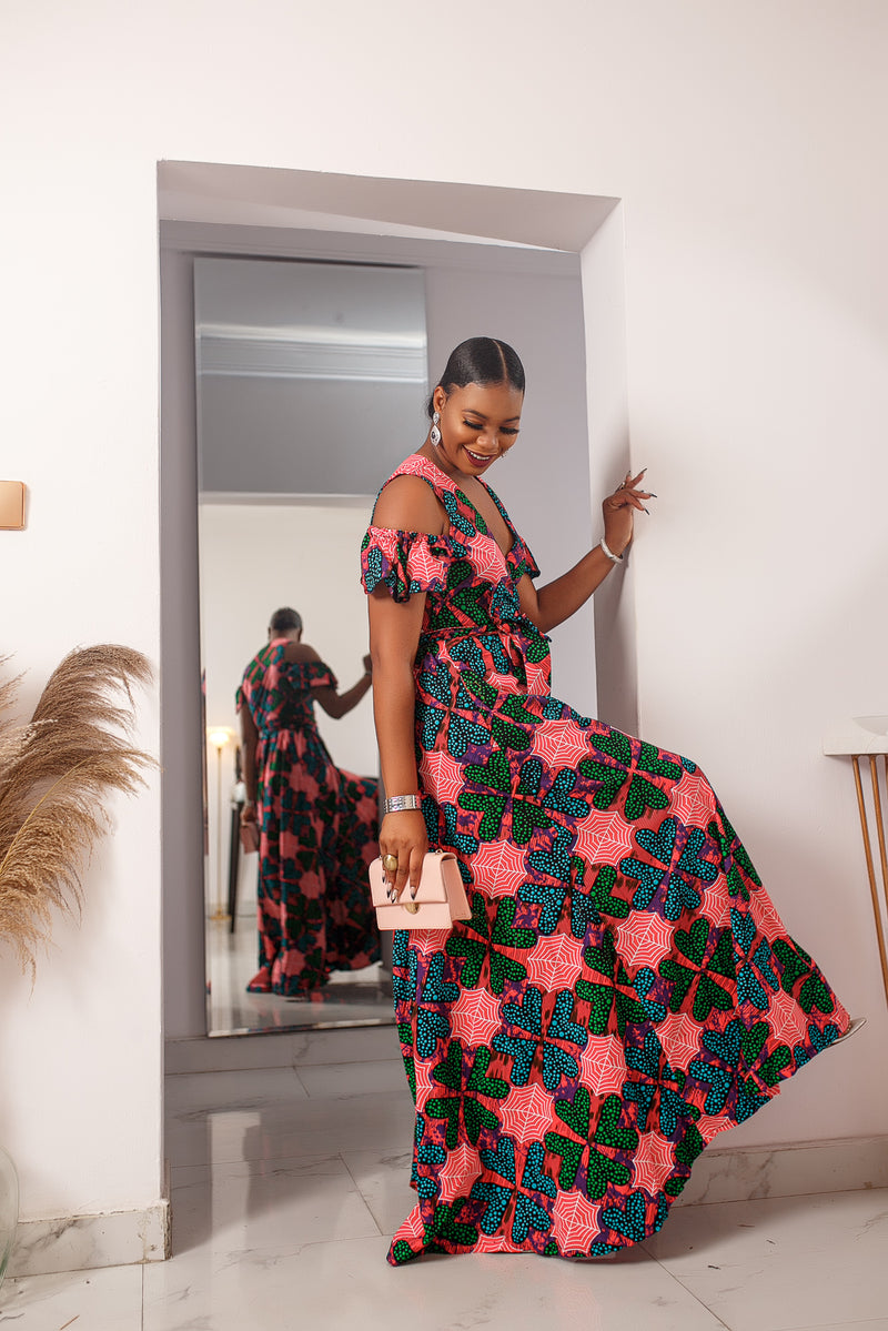 Kezie wrap dress