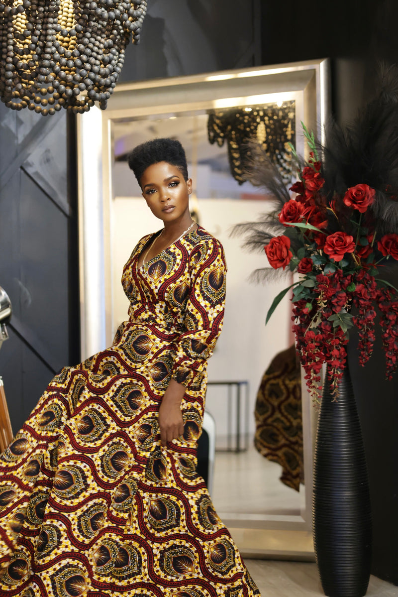 OMAROSA wrap dress