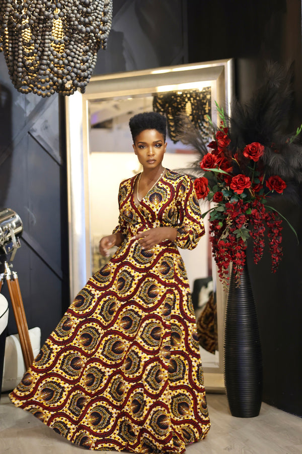 OMAROSA wrap dress