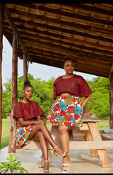 Isabella skirt & crop top set